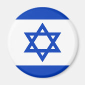 Israëlische vlag Joodse ster blauw en wit Magneet (Voorkant)