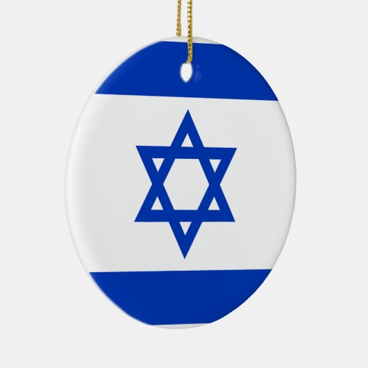 Israëlische vlag keramisch ornament (Rechts)