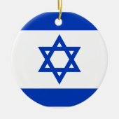 Israëlische vlag keramisch ornament (Voorkant)
