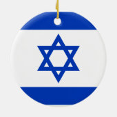 Israëlische vlag keramisch ornament (Achterkant)