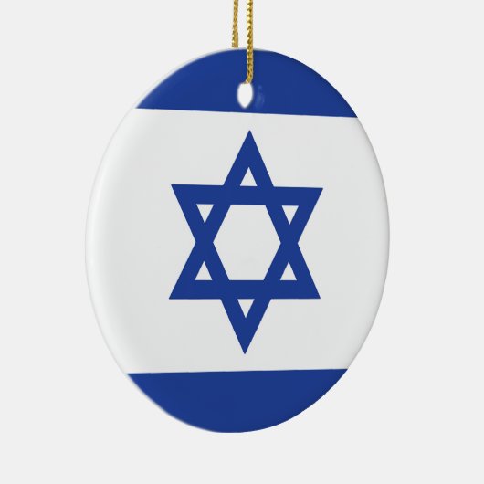 Israëlische vlag keramisch ornament (Rechts)