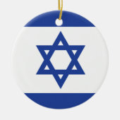 Israëlische vlag keramisch ornament (Voorkant)