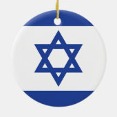 Israëlische vlag keramisch ornament (Achterkant)