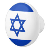 Israëlische vlag keramische knop (Rechts)