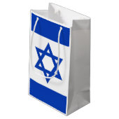 Israëlische vlag klein cadeauzakje (Achterkant Gekanteld)