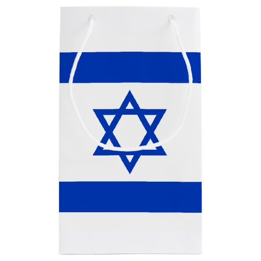Israëlische vlag klein cadeauzakje (Achterkant)