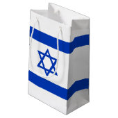 Israëlische vlag klein cadeauzakje (Achterkant Gekanteld)