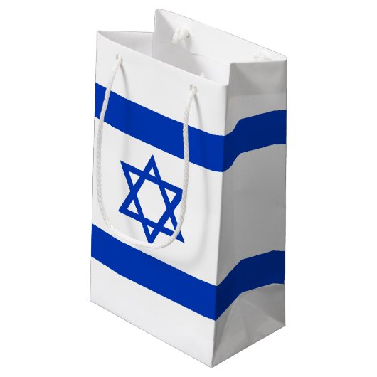 Israëlische vlag klein cadeauzakje (Achterkant Gekanteld)