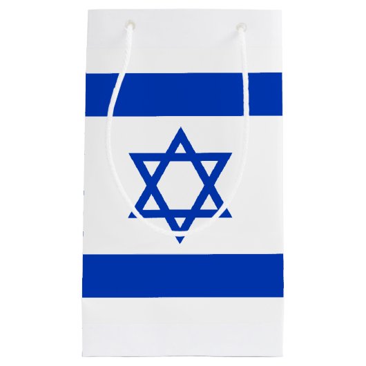 Israëlische vlag klein cadeauzakje (Voorkant)