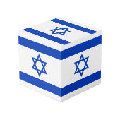 Israëlische vlag kubus (Achter hoekig)