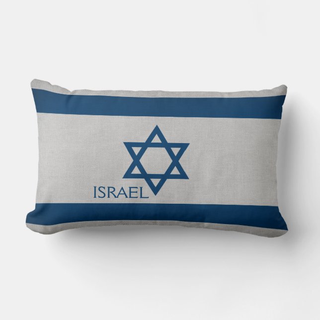 Israëlische vlag kussen (Voorkant)