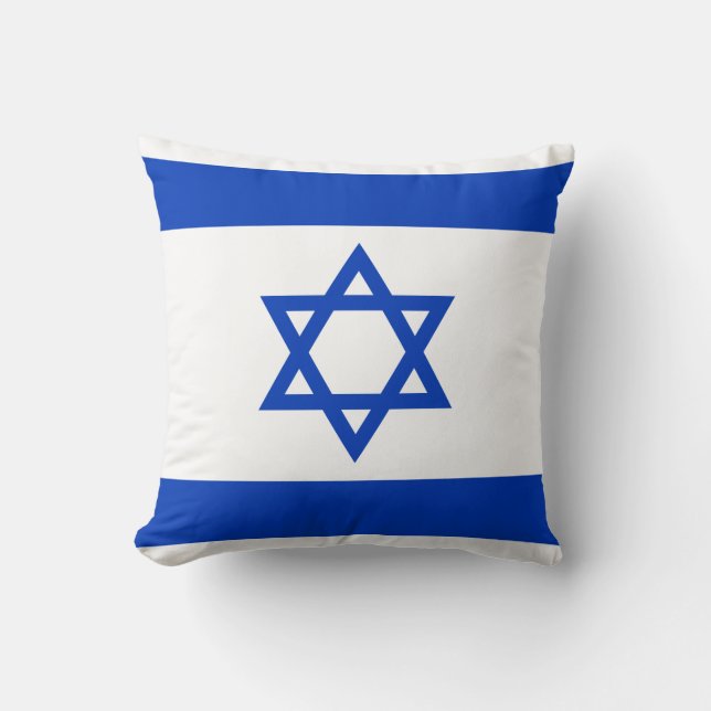 Israëlische vlag kussen (Voorkant)
