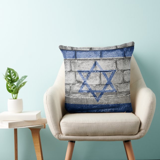Israëlische vlag kussen (Stoel)