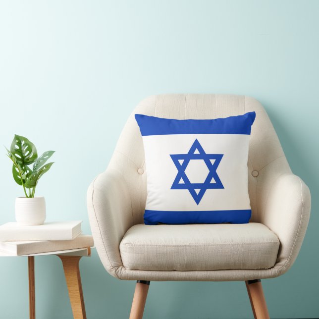 Israëlische vlag kussen (Stoel)