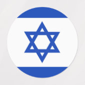 Israëlische vlag labels (Design 2)