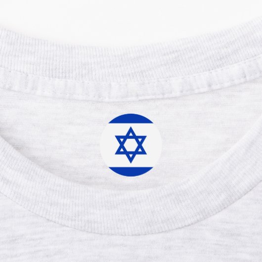 Israëlische vlag labels (Aangebracht)