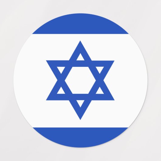 Israëlische vlag labels (Design 1)