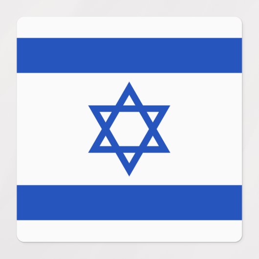 Israëlische vlag labels (Design 1)