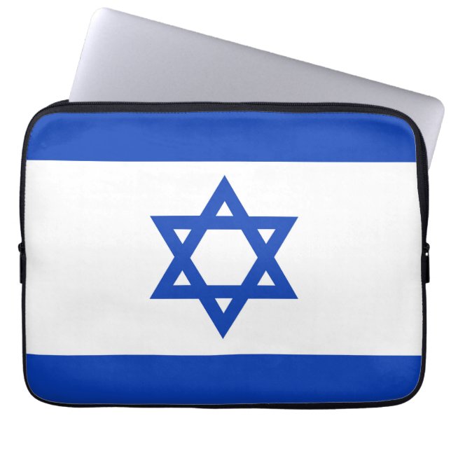 Israëlische vlag laptop sleeve (Voorkant)