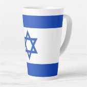 Israëlische vlag latte mok (Rechterhoek)