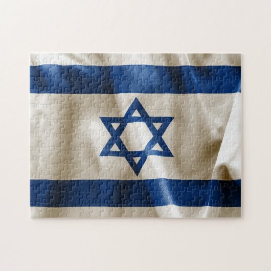 Israëlische vlag legpuzzel (Horizontaal)