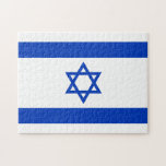 Israëlische vlag legpuzzel<br><div class="desc">Patriottische vlag van Israël.</div>