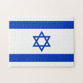Israëlische vlag legpuzzel (Horizontaal)