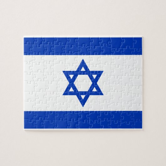 Israëlische vlag legpuzzel (Horizontaal)