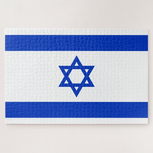 Israëlische vlag legpuzzel (Horizontaal)