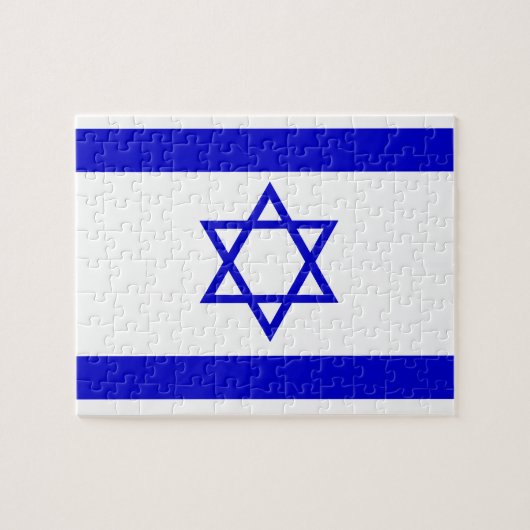 Israëlische vlag legpuzzel (Horizontaal)