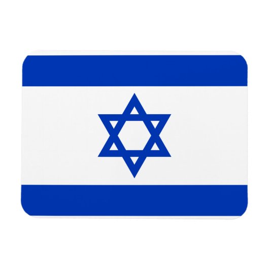 Israëlische vlag magneet (Horizontaal)