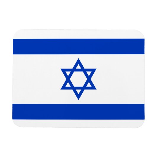 Israëlische vlag magneet (Horizontaal)