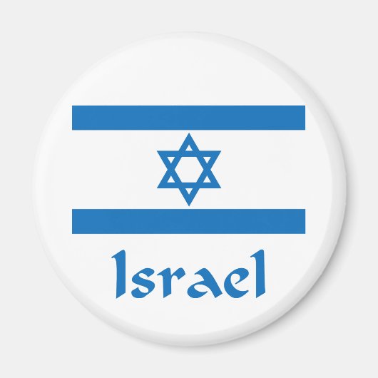 Israëlische vlag magneet (Voorkant)