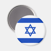 Israëlische vlag magneet (Voorkant / Achterkant)