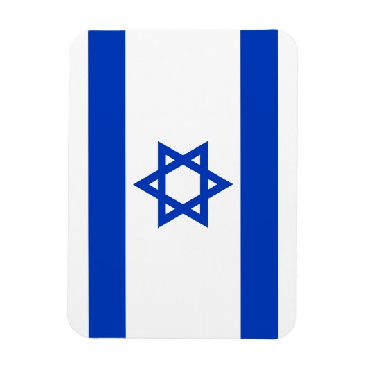 Israëlische vlag magneet (Verticaal)