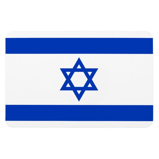 Israëlische vlag magneet (Horizontaal)