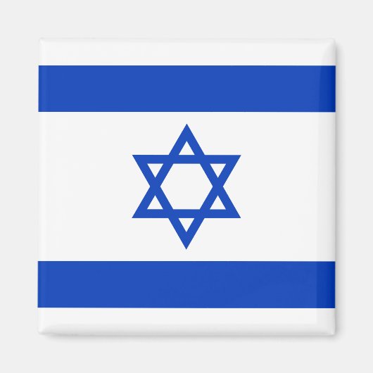Israëlische vlag magneet (Voorkant)