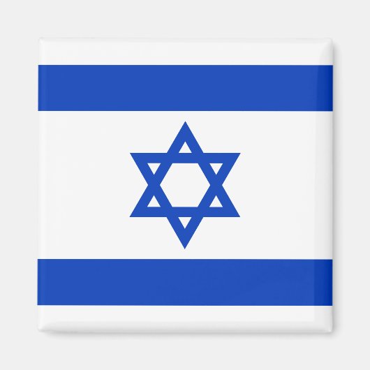 Israëlische vlag magneet (Voorkant)