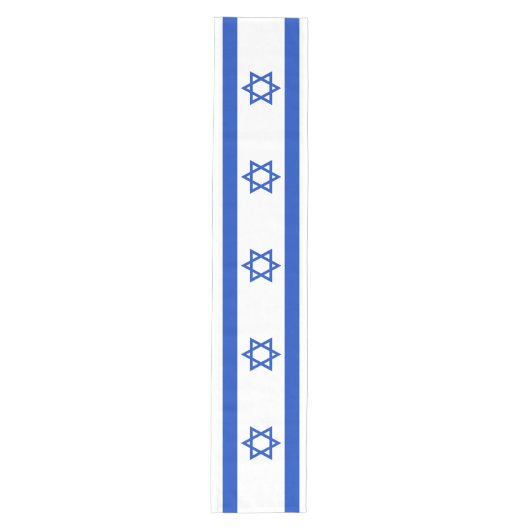 Israëlische vlag medium tafelloper (Voorkant)