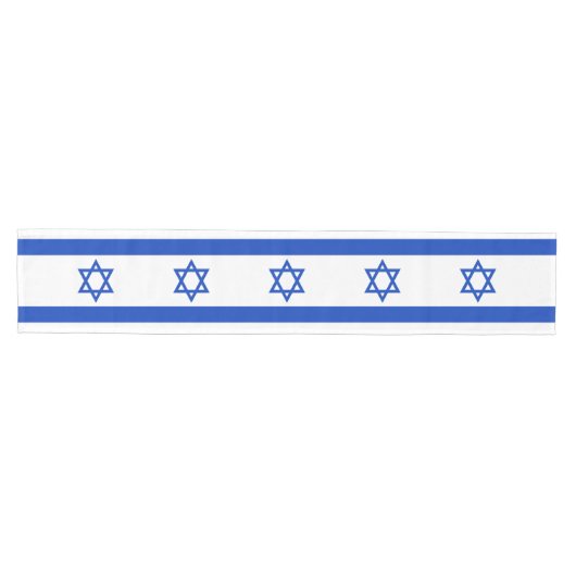 Israëlische vlag medium tafelloper (Horizontaal)