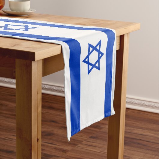 Israëlische vlag medium tafelloper (Voorbeeld)