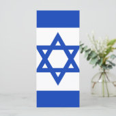 Israëlische vlag menu (Staand voorkant)