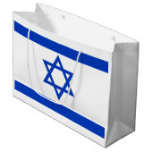 Israëlische Vlag met ster van David, Patriots LG Groot Cadeauzakje (Voorkant Gekanteld)