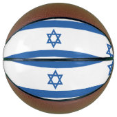 Israëlische vlag mini basketbal (Voorkant)