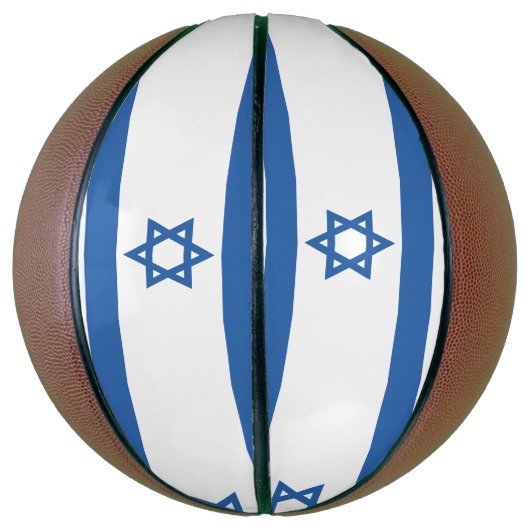 Israëlische vlag mini basketbal (Verticaal)