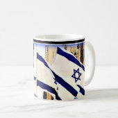 Israëlische vlag Mok (Voorkant rechts)