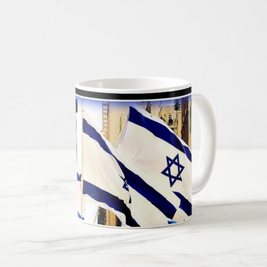 Israëlische vlag Mok (Voorkant rechts)