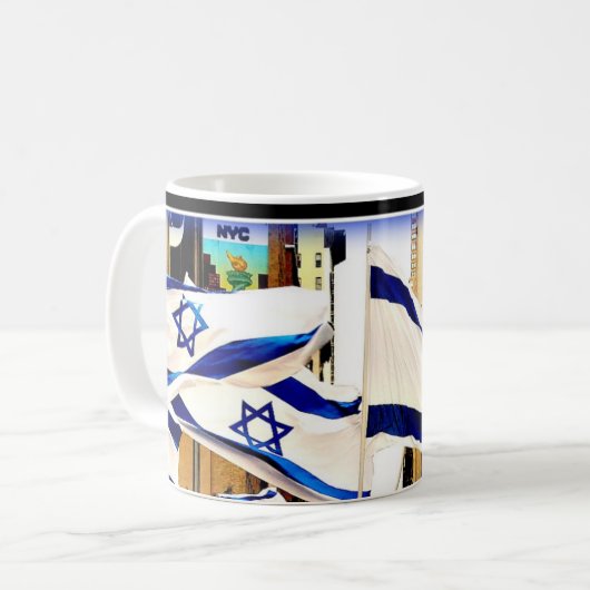 Israëlische vlag Mok (Voorkant links)