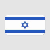 Israëlische vlag naamplaatje (Voorkant)