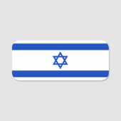 Israëlische vlag naamplaatje (Voorkant)